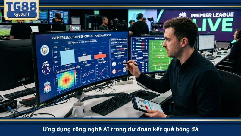 Ứng dụng công nghệ AI trong dự đoán kết quả bóng đá.