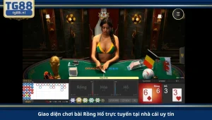 Giao diện chơi bài Rồng Hổ trực tuyến tại nhà cái uy tín.