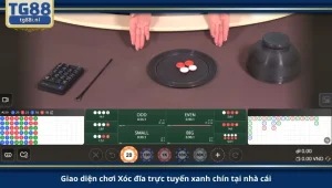 Giao diện chơi Xóc đĩa trực tuyến xanh chín tại nhà cái.
