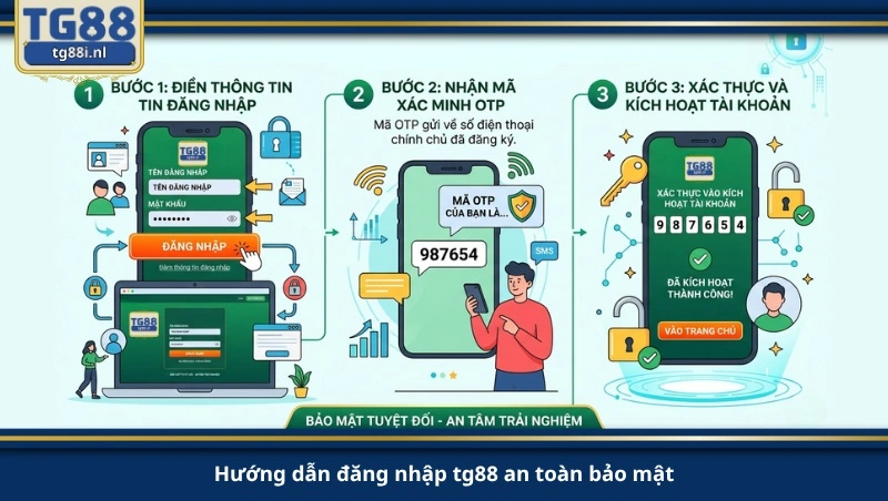 hướng dẫn đăng nhập tg88 an toàn bảo mật