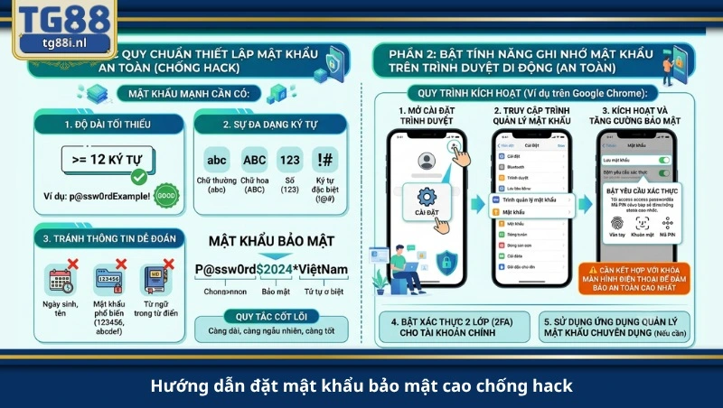 hướng dẫn đặt mật khẩu bảo mật cao chống hack